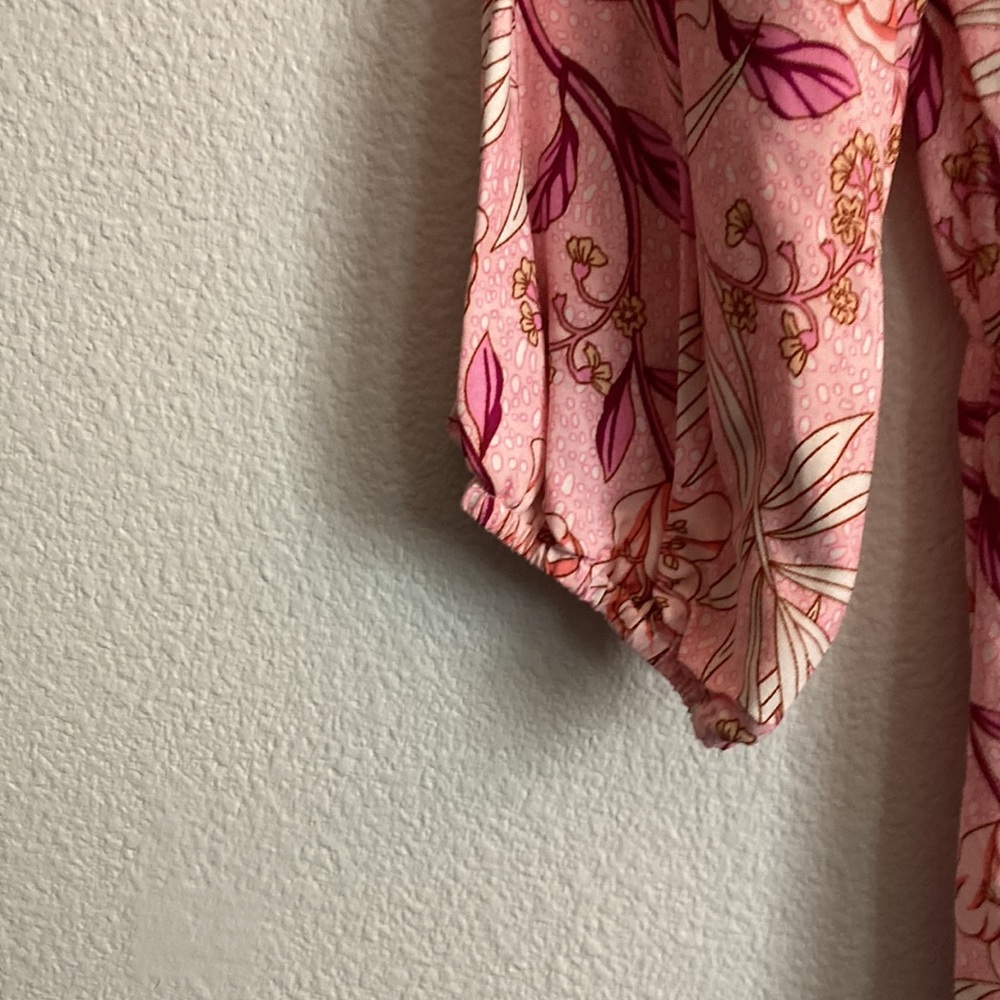 Boho Pink Floral Dress - Picture 6 of 6